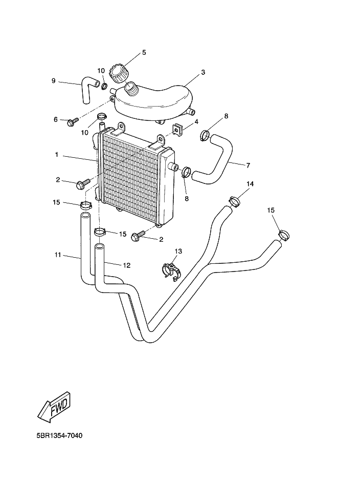 4-RADIATOR HOSE