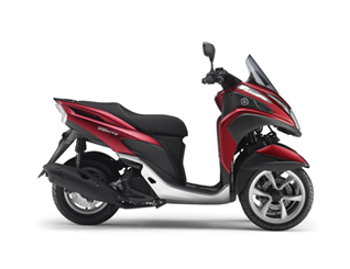 Pieces détachées pour TRICITY 125 <br>(MW125) 2014  MAT DEEP RED METALLIC 3